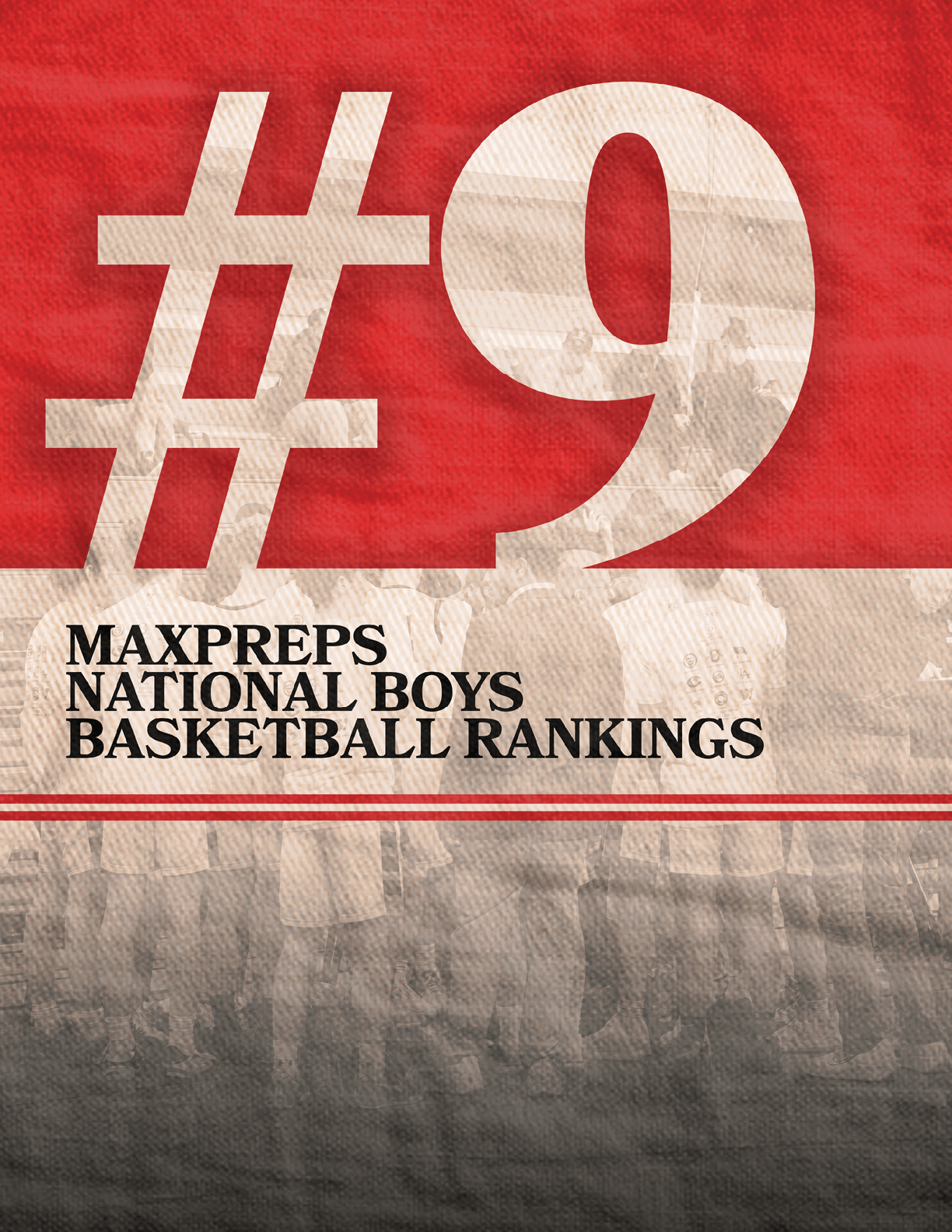 A poster for Maxpreps National Boys Basketball Rankings. AI generated content