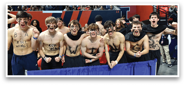 A group of shirtless men with painted faces and black bandanas pose for a picture. AI generated content