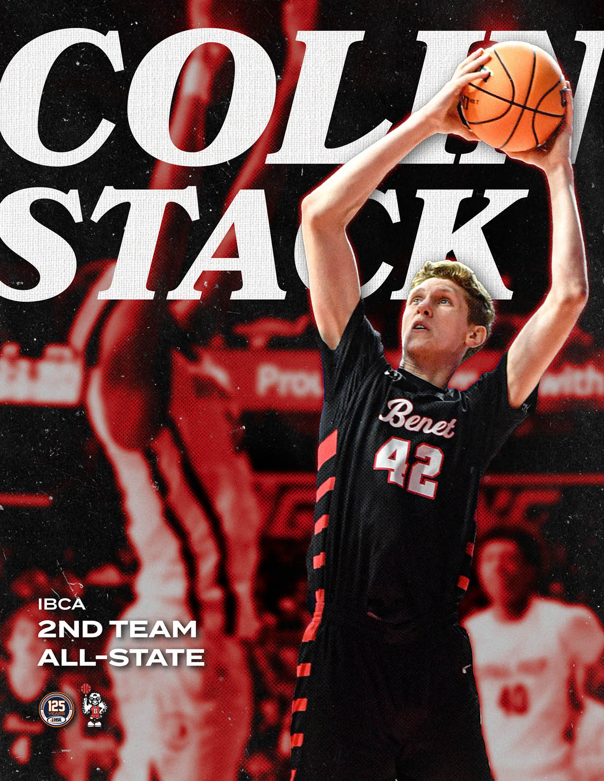 A basketball player in a black jersey with the number 42 on it is jumping up to shoot a basket. AI generated content