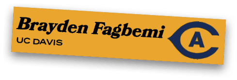 Brayden Fagbemi UC Davi