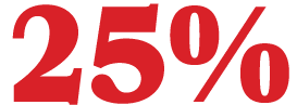 25%