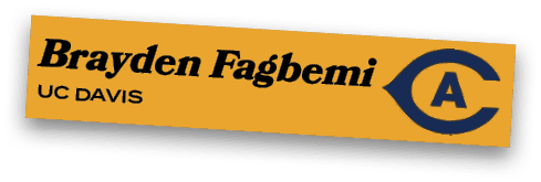 Brayden Fagbemi UC Davi