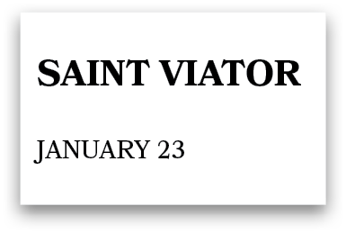 saint viator January 23
