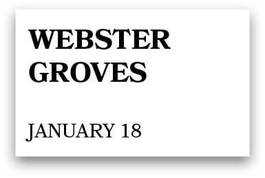 webster groves January 18