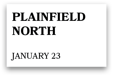 Plainfield North January 23
