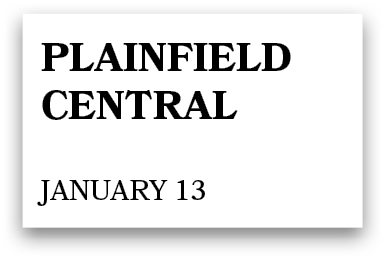 Plainfield Central January 13