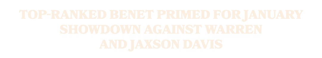 Top ranked Benet primed for January showdown against Warren and Jaxson Davis