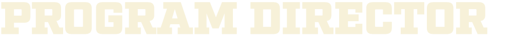 PROGRAM DIRECTOR