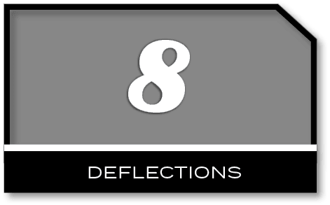 8, deflection