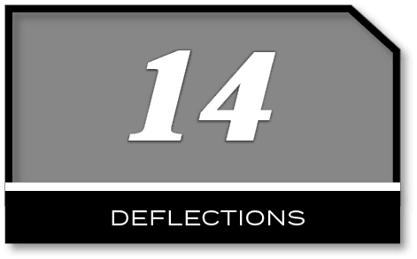 14 , deflection