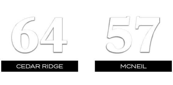 57,64,MCNEIL,CEDAR RIDGE