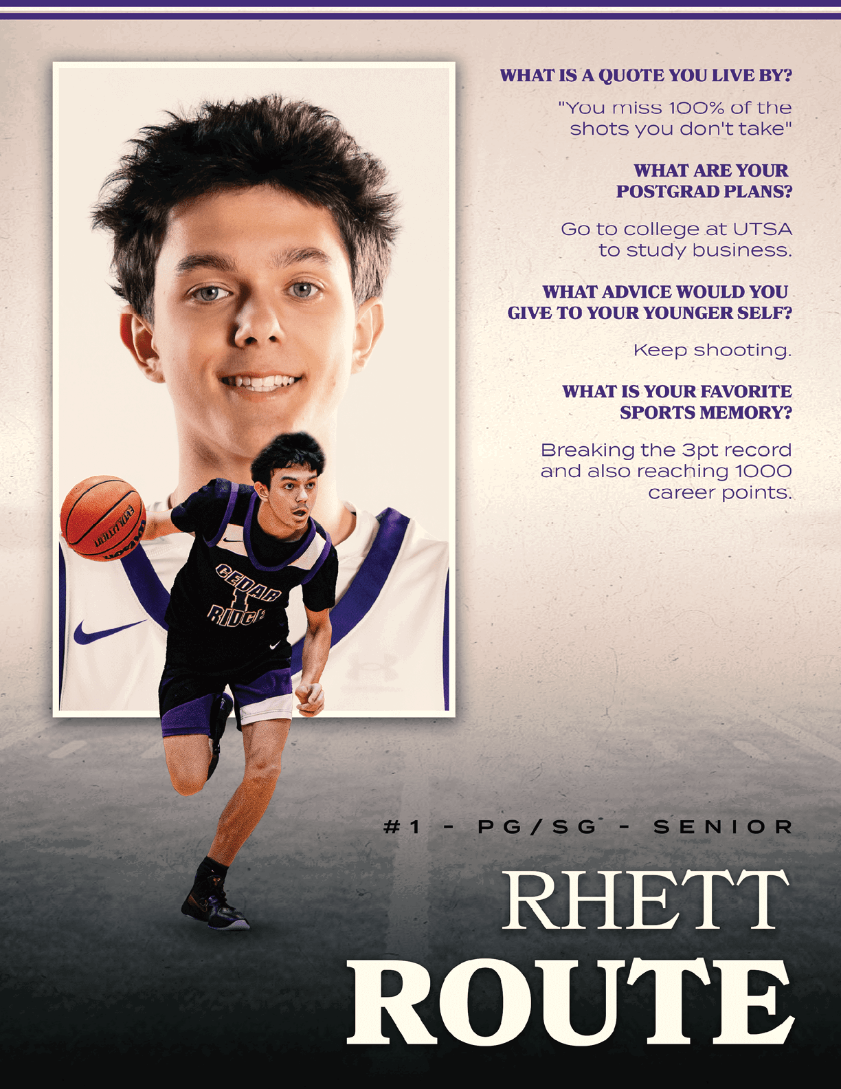 A young man is shown holding a basketball in a poster advertising the sport. Contenido generado con IA