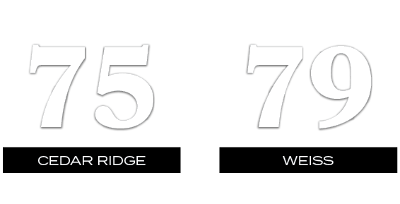79,75,WEISS,CEDAR RIDGE