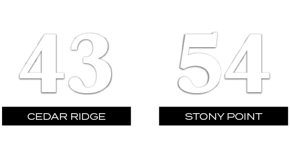54,43,Stony Point,CEDAR RIDGE
