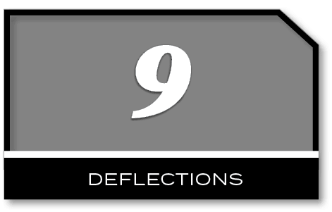 9 , deflection