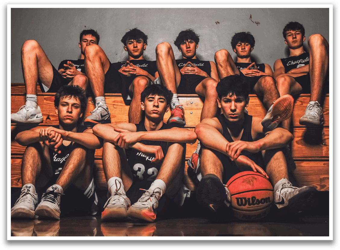A group of young men are sitting on a bench, posing for a picture. AI generated content