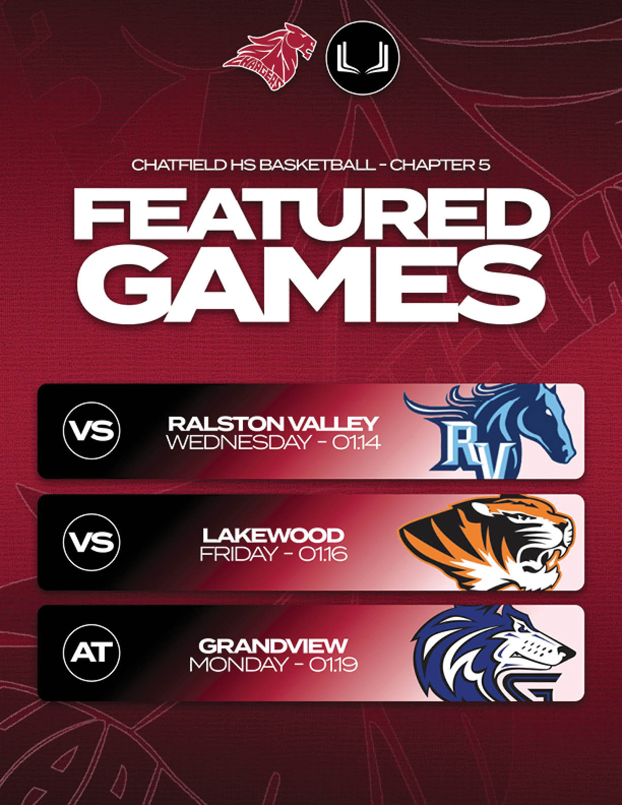 A poster advertising a basketball game between Lakewood and Riverside. AI generated content