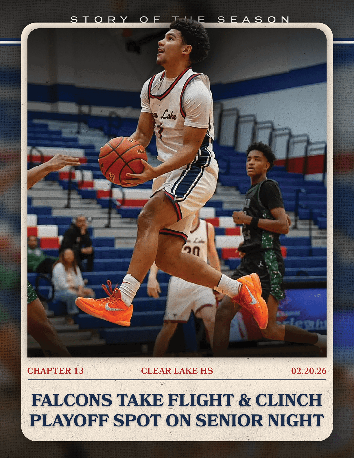 A basketball player in mid-air with a basketball in his hands. AI generated content