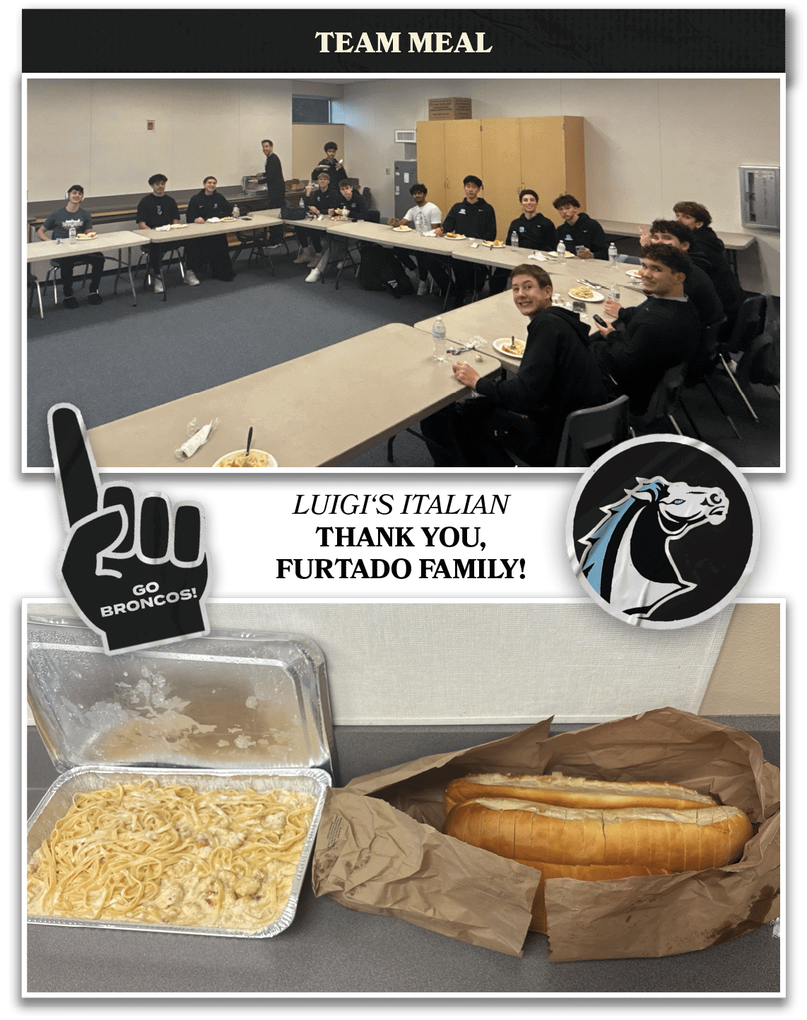 TEAM MEAL,Luigi‘s Italian Thank You, FURTADO FamilY