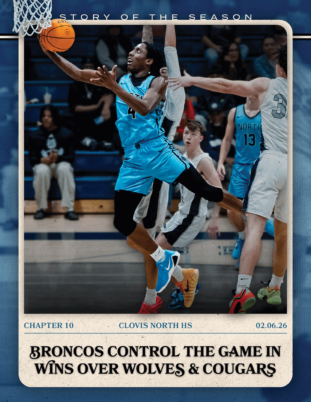 Basketball player with the number 10 on his jersey, jumping up to shoot the ball. AI generated content