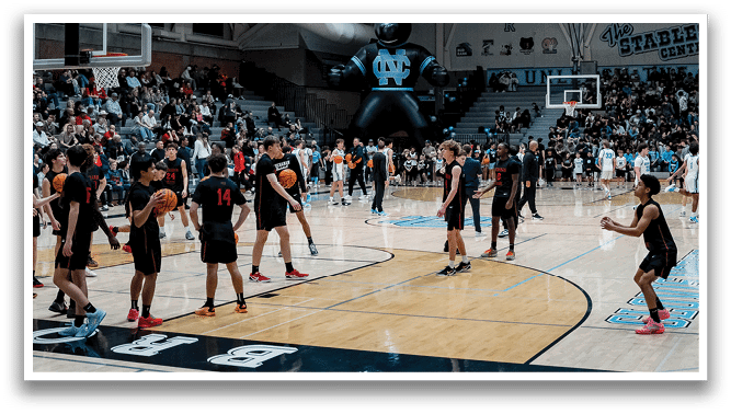 A group of children wearing basketball jerseys pose for a picture. AI generated content