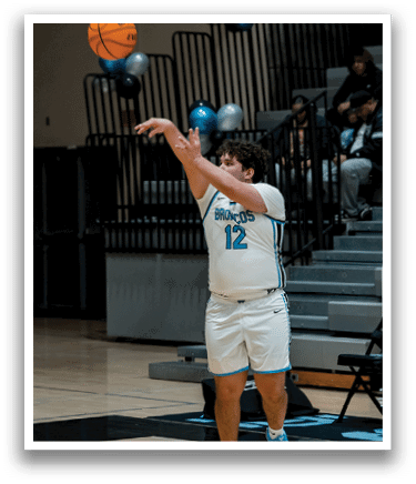 A man is jumping in the air to catch a basketball. AI generated content
