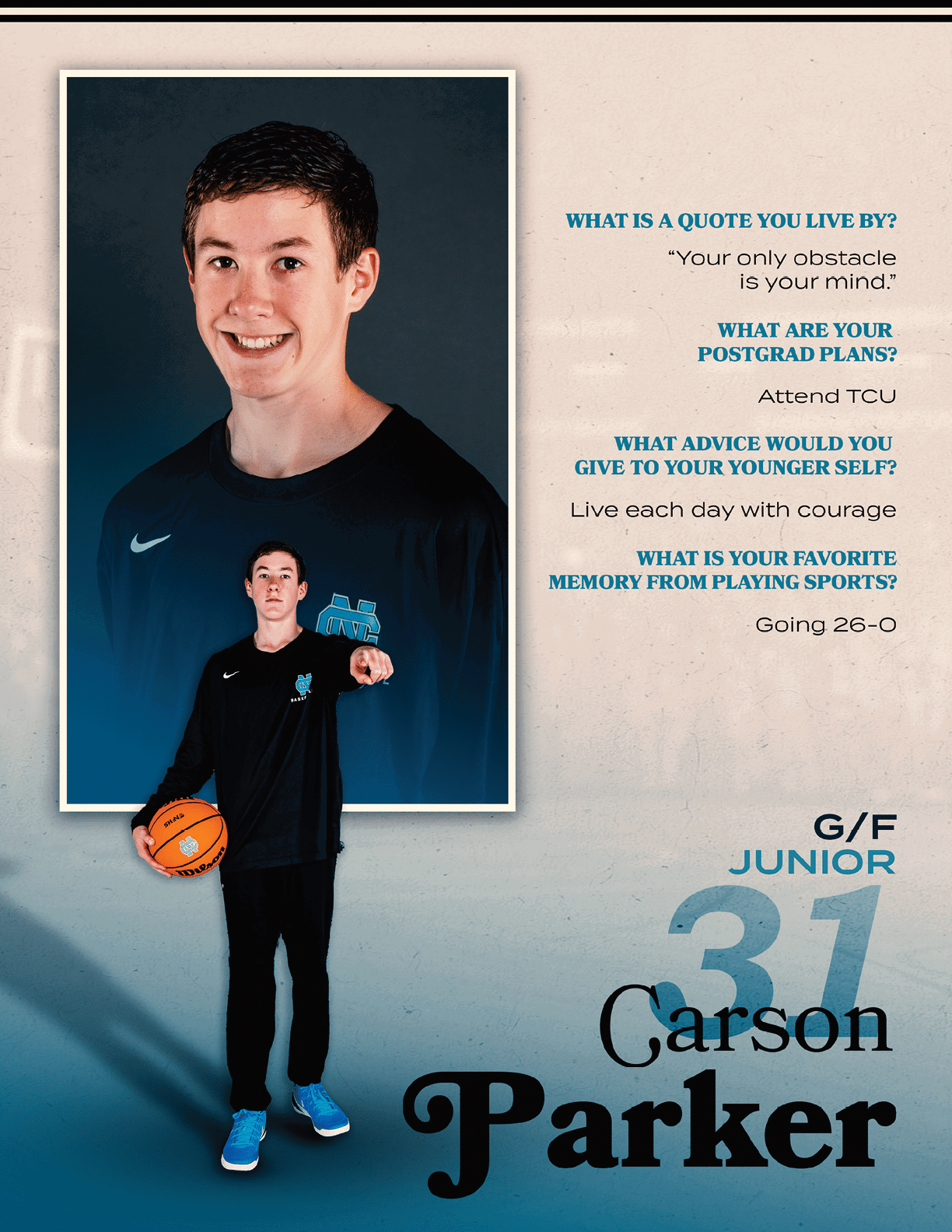 A young man wearing a basketball jersey is holding a basketball. AI generated content