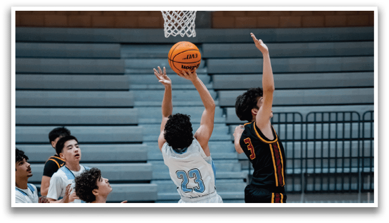 A group of people are sitting on a bench in a gym. AI generated content