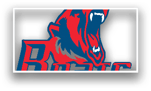 A red and blue logo for the word “Beats" with a red and white bear. AI generated content