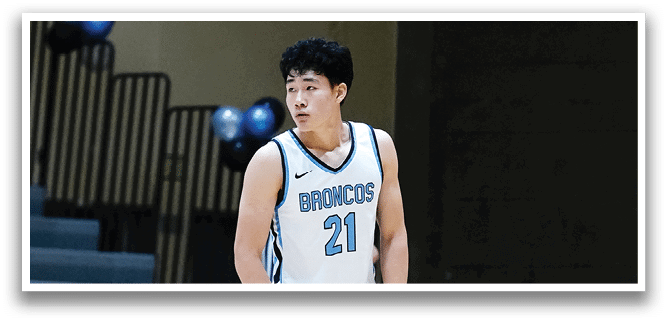 A basketball player wearing a blue and white uniform with the number 21 on the back. AI generated content