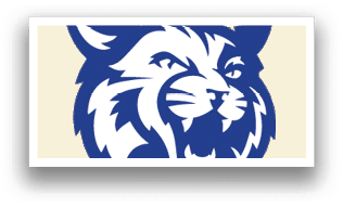 A blue and white cat with its mouth open. AI generated content