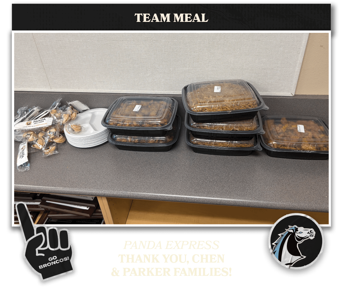 TEAM MEAL,PANDA EXPRESS Thank You, Chen & Parker Families