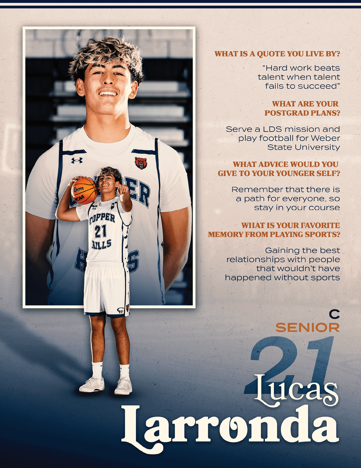A young man wearing a basketball uniform poses for a picture. AI generated content
