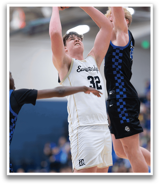 A basketball player wearing a white jersey with the number 23 on it is jumping up to grab the ball. AI generated content