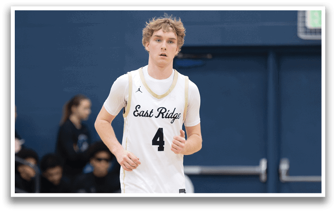A man wearing a white jersey with the number 4 on it is running on a basketball court. AI generated content