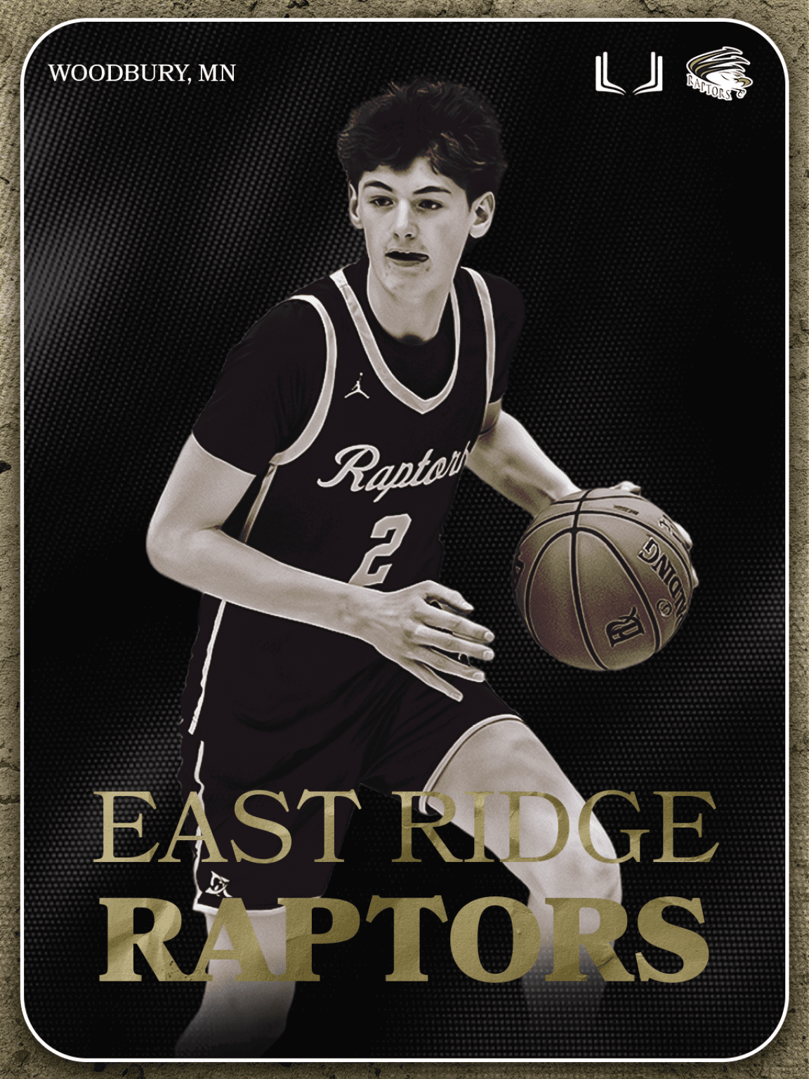 A basketball player wearing a black jersey with the word Raptors on the front. AI generated content