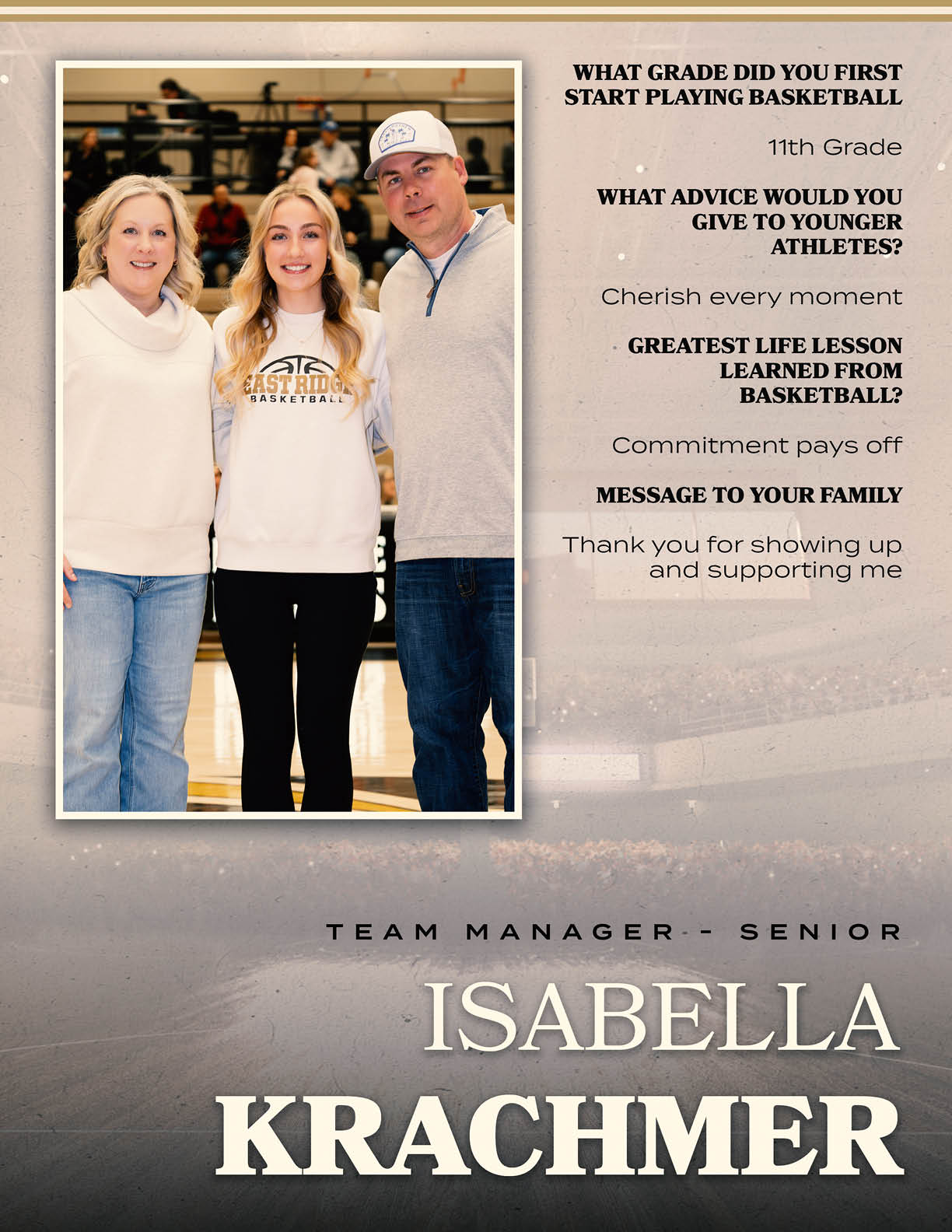 A man and two women pose for a photo. AI generated content