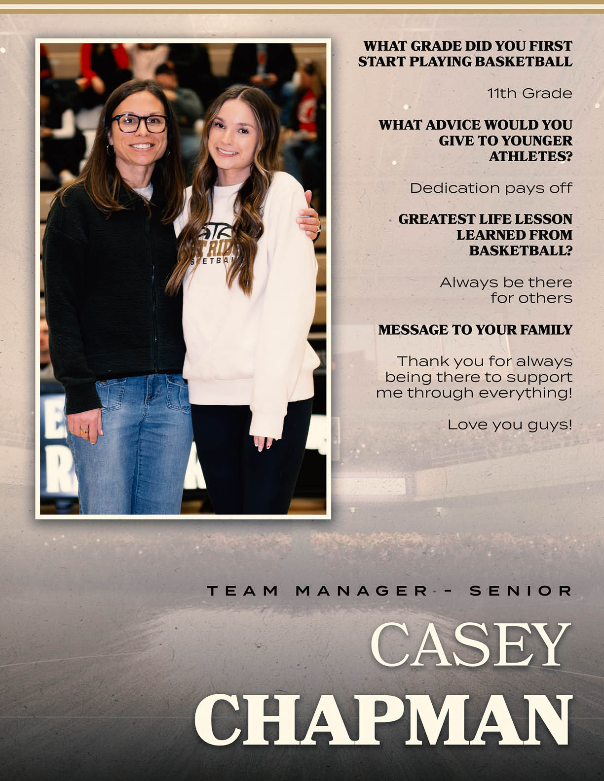 Two women pose for a photo, one wearing a white sweater and the other wearing a black shirt. AI generated content