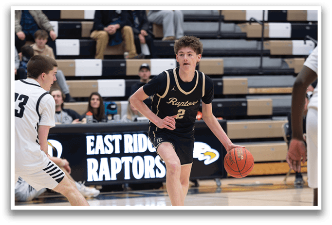 A basketball player wearing a black jersey with the number 2 on it is running with the ball. AI generated content