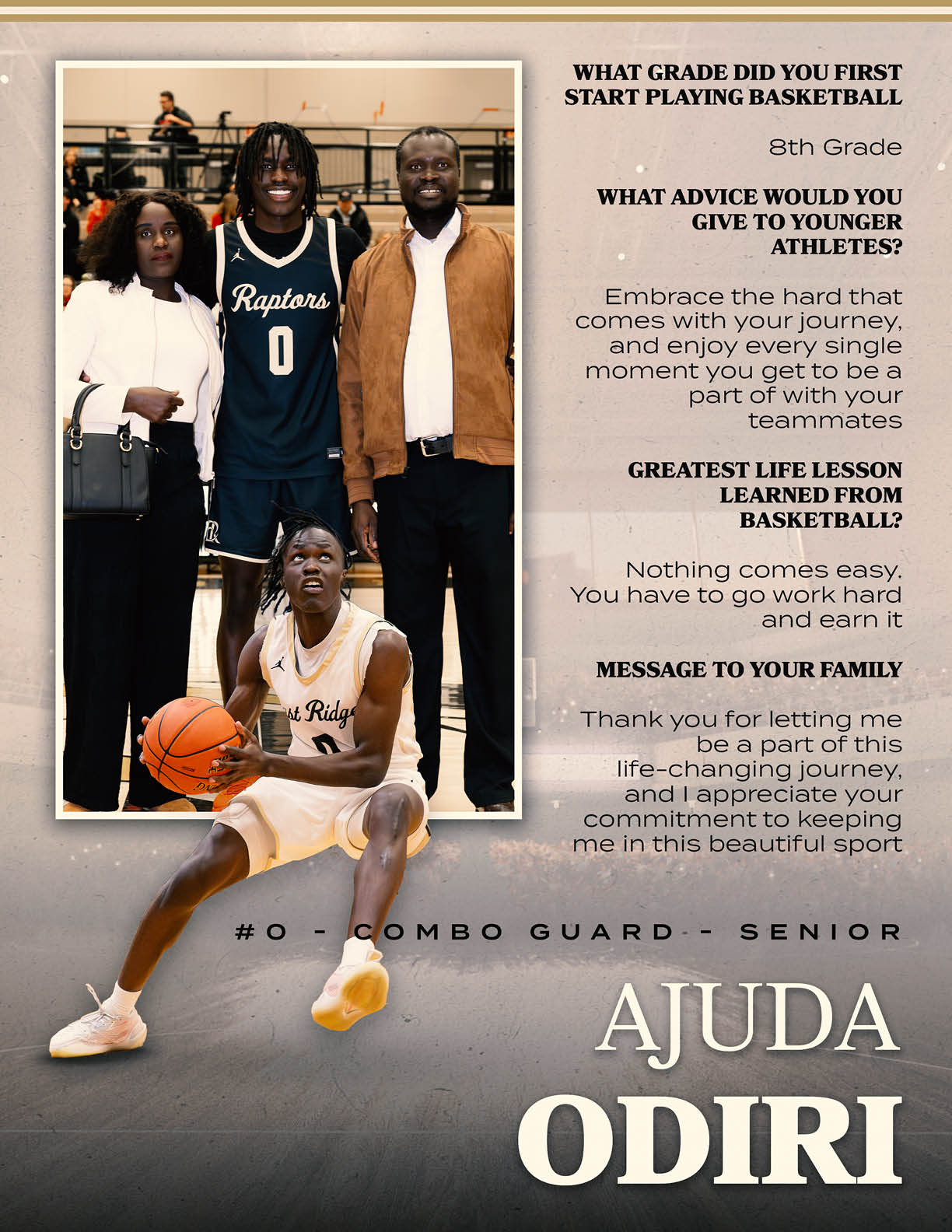 A man holding a basketball is posing with two other people. AI generated content