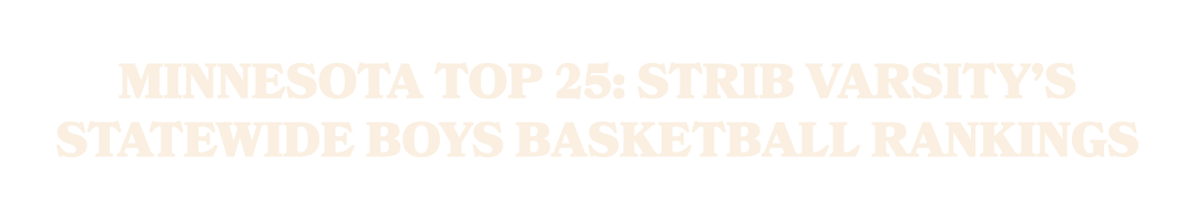 Minnesota Top 25: Strib Varsity’s statewide boys basketball rankings