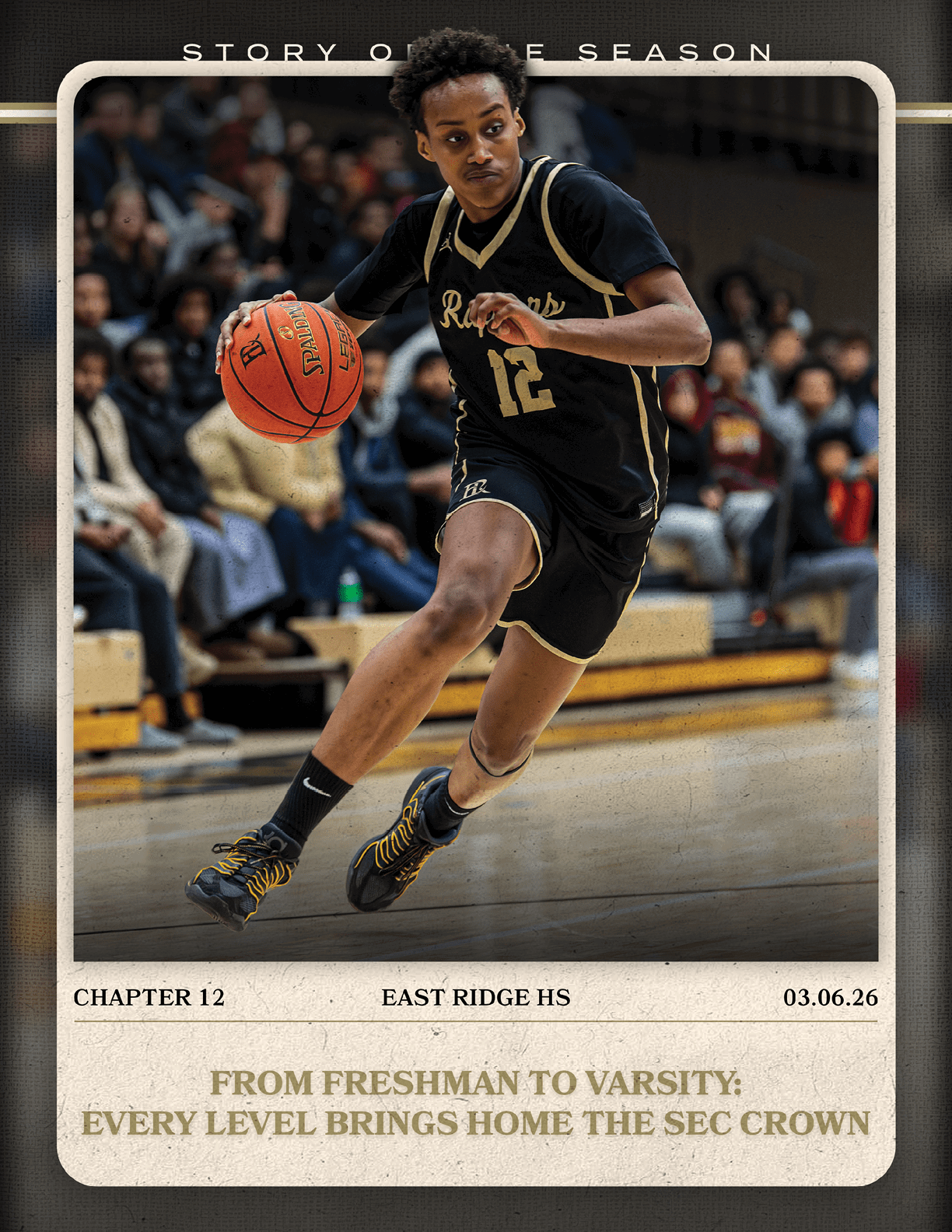 A basketball player wearing a black jersey with the number 12 on it. AI generated content