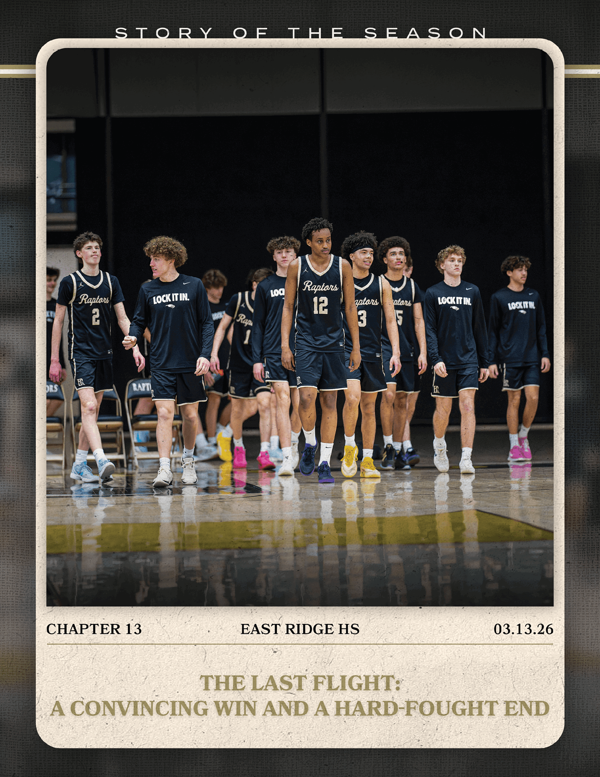 A group of basketball players walking on the court. AI generated content