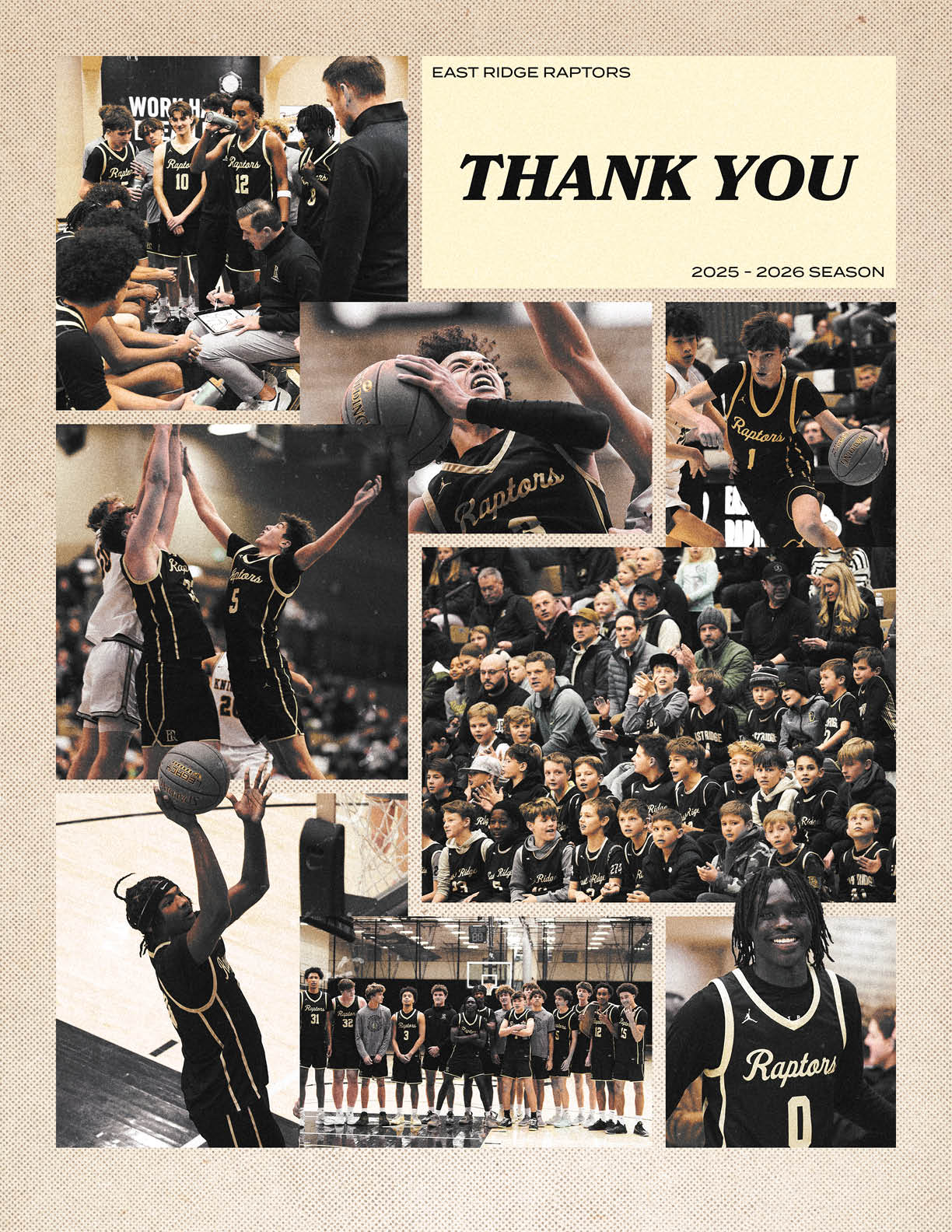 A collage of photos featuring a basketball player holding a ball, a group of people standing together, and a man holding a basketball. The photos are arranged in a grid pattern, with some photos overlapping each other. The images are from the 2009-2010 season. AI generated content