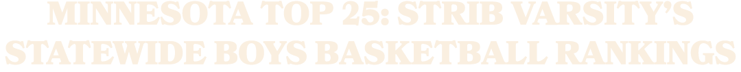 Minnesota Top 25: Strib Varsity’s statewide boys basketball rankings