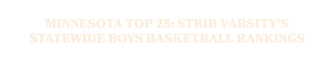 Minnesota Top 25: Strib Varsity’s statewide boys basketball rankings
