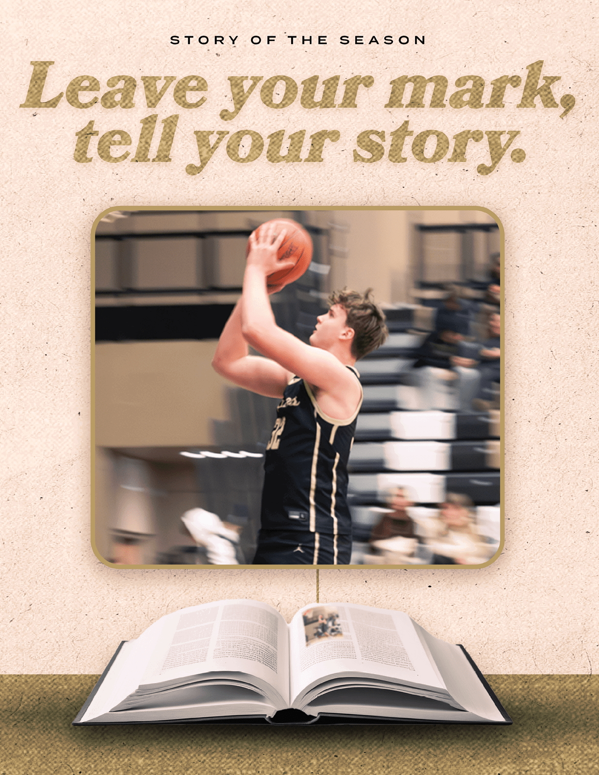 A basketball player is seen holding a basketball in a gym. AI generated content
