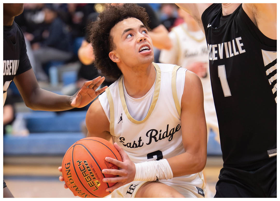 A basketball game is in progress with a player holding a basketball. AI generated content