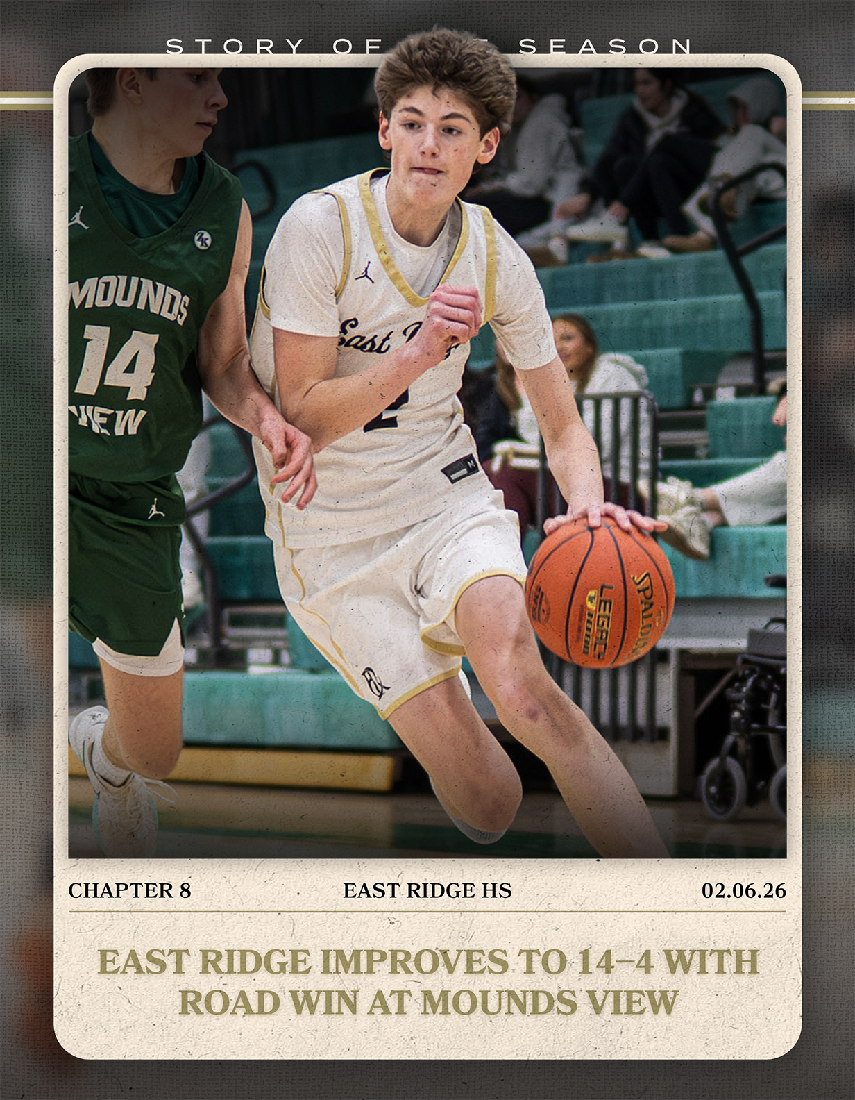 A boy in a white jersey is holding a basketball. AI generated content