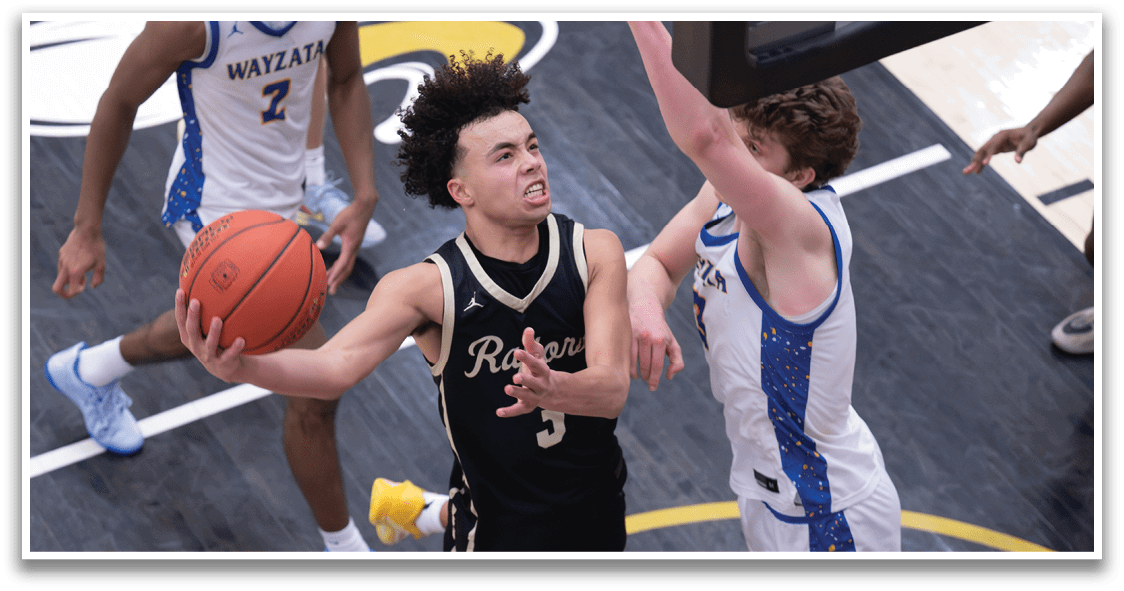 Two basketball players are fighting for the ball. One player is holding the ball while the other player tries to take it from him. AI generated content